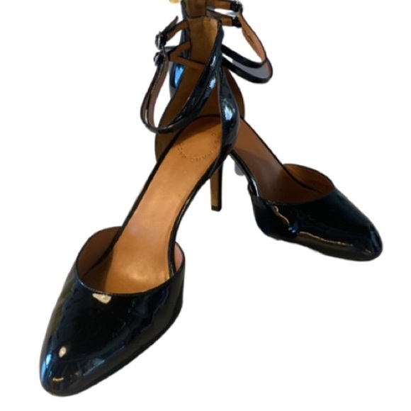 Marc By Marc Jacobs Shoes - Marc By Marc Jacobs Vintage Black Patent Strappy Mary Jane Heels Womens Size 9